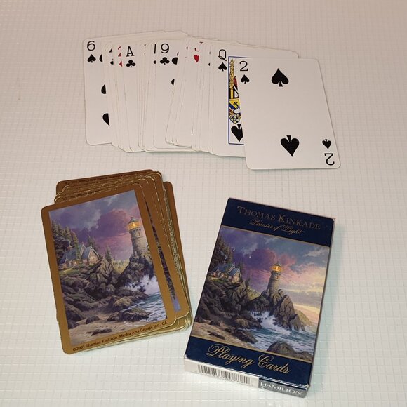 Thomas Kinkade Painter of Light Playing Cards Collectible Art Vintage - Picture 2 of 5